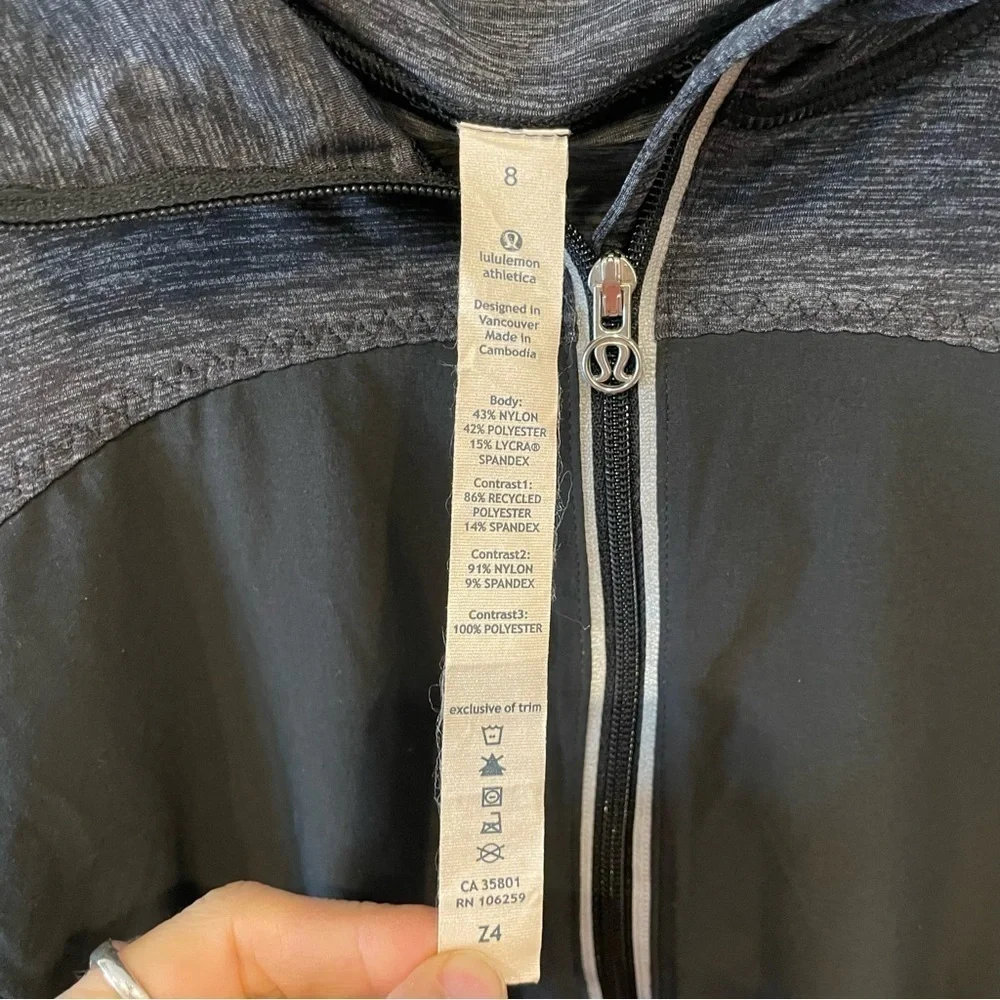 Lululemon Black Sun Runner Hybrid Pullover